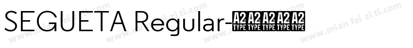 SEGUETA Regular字体转换